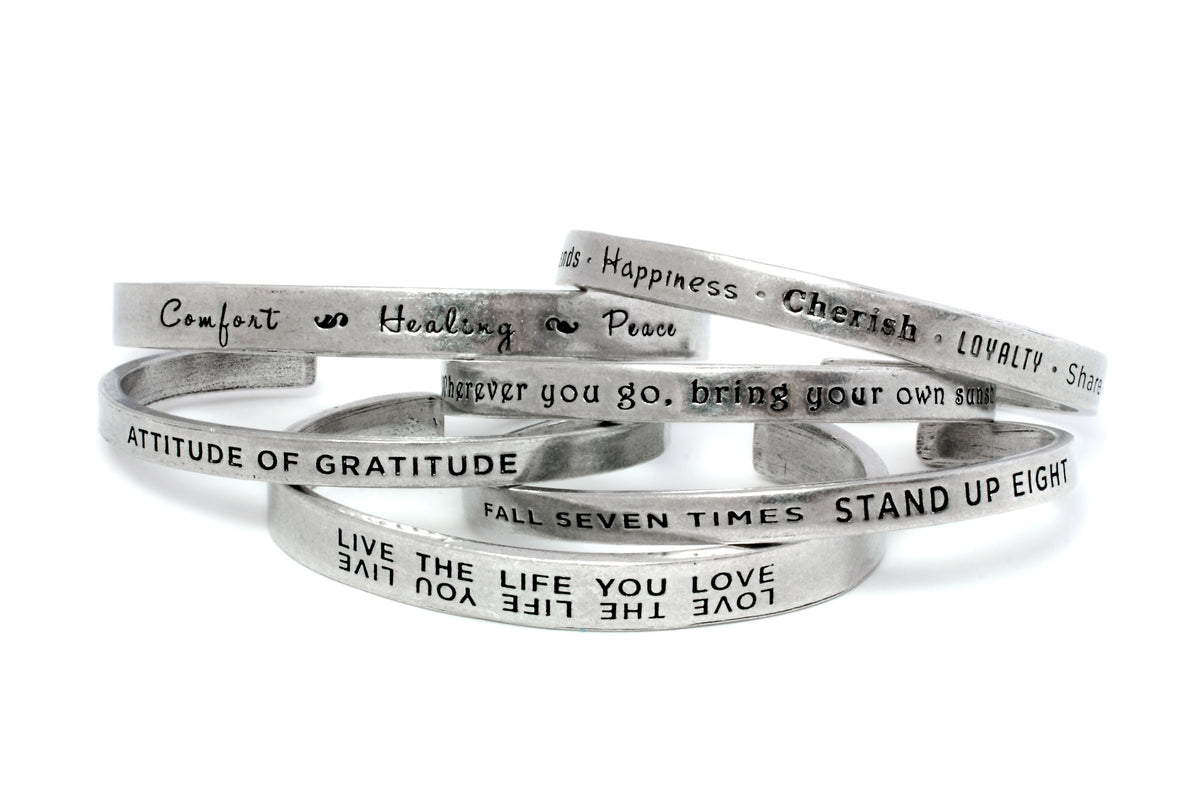 Be The Change You Want To See In The World Quotable Cuff Bracelet
