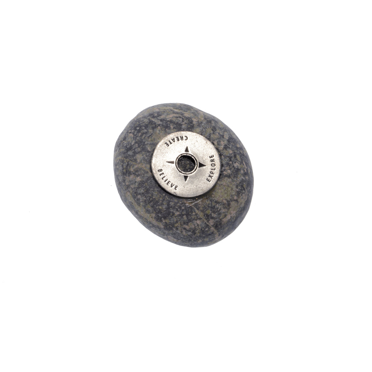 Explore Create Believe Meditation Stone - Adventure & Creativity Gift