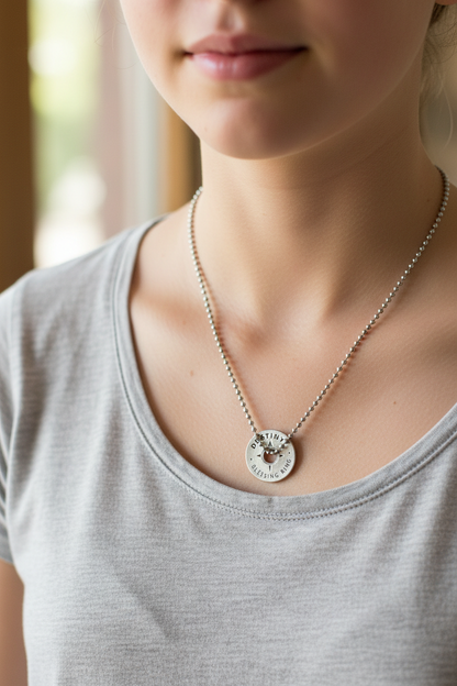 Destiny Blessing Ring Necklace on Teen