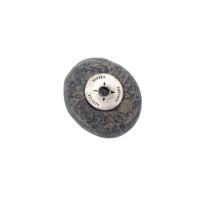 Explore Create Believe Meditation Stone - Adventure & Creativity Gift
