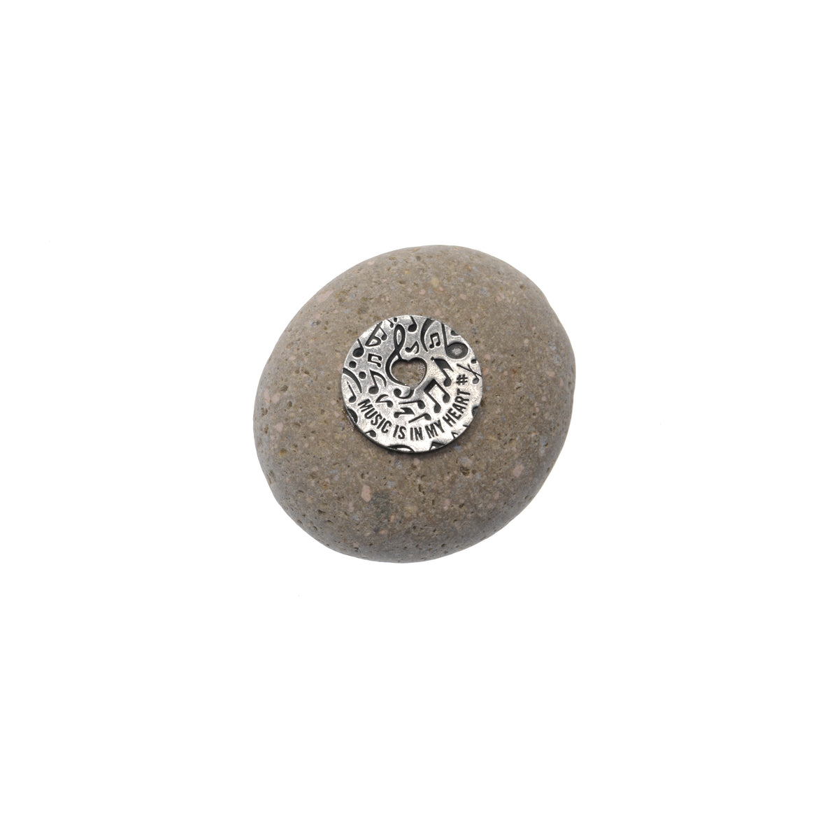 Music is in my Heart Meditation Stone - Music Lover & Passion Gift