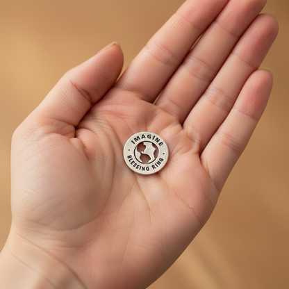 Imagine Blessing Ring in Open Hand