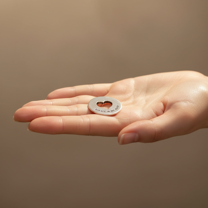 Love Blessing Ring in Open Hand