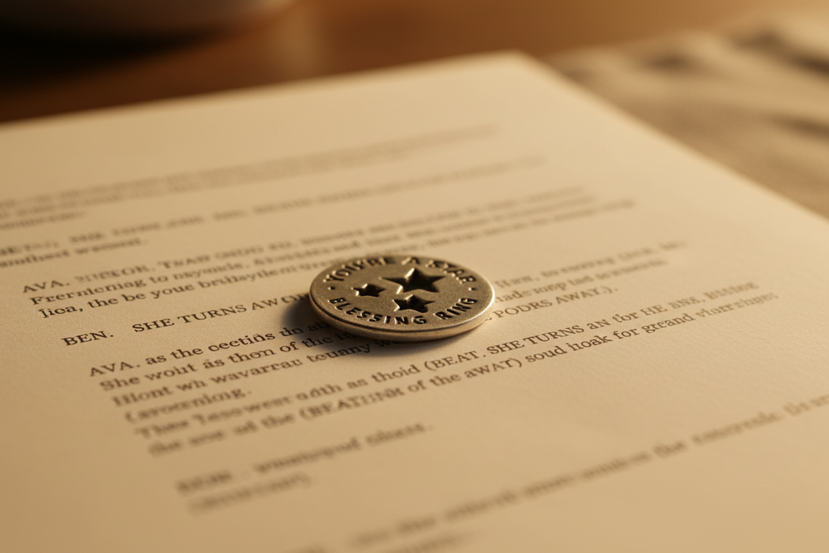 You're A Star Blessing Ring on Theater Script