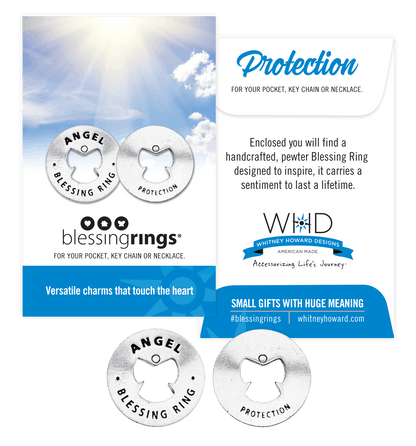 Angel Blessing Ring Charm | Guardian Angel | Protection Gift