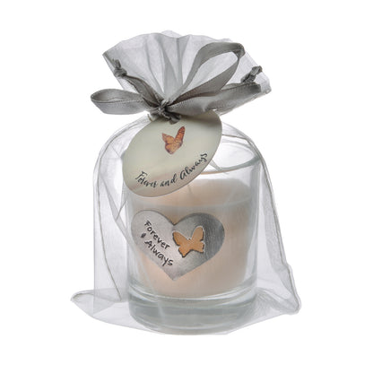 Forever and Always Butterfly Memorial Candle - Eternal Love Gift