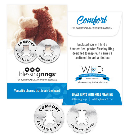 Comfort Blessing Ring | Teddy Bear Charm | Always Here for You