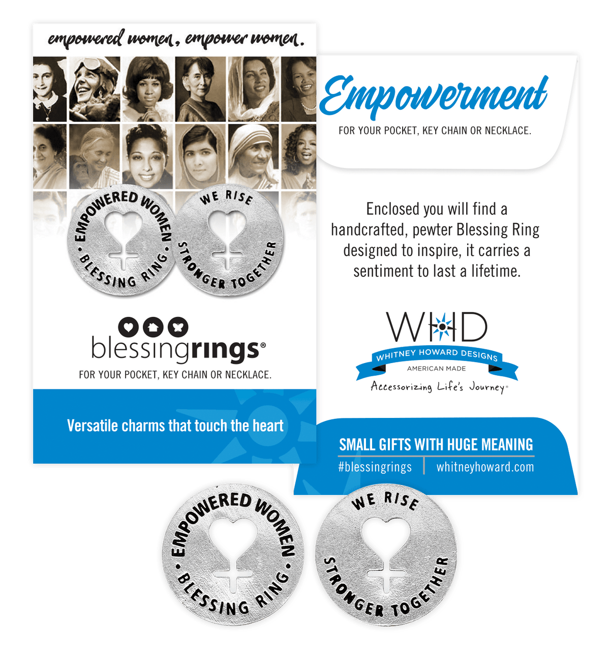 Empowered Women Blessing Ring | We Rise Stronger Together | Feminist Gift