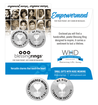 Empowered Women Blessing Ring | We Rise Stronger Together | Feminist Gift
