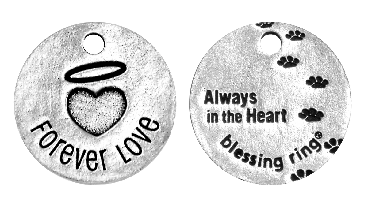 Forever Love Blessing Ring | Memorial Charm | Always in the Heart Gift