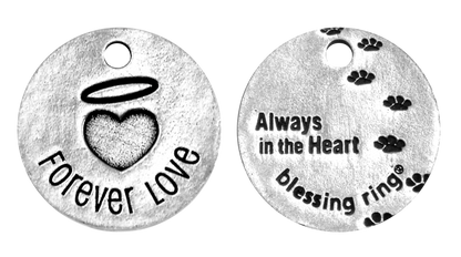 Forever Love Blessing Ring | Memorial Charm | Always in the Heart Gift