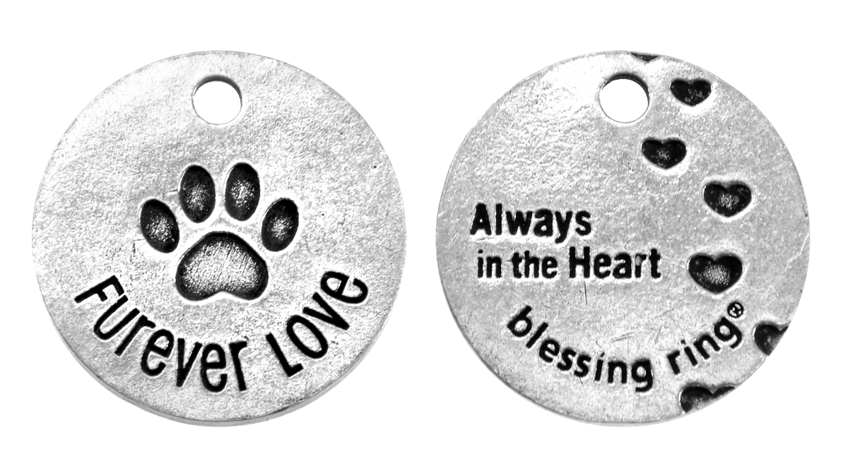 Furever Love Blessing Ring | Pet Memorial Charm | Always in the Heart