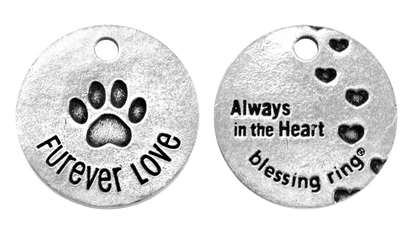 Furever Love Blessing Ring | Pet Memorial Charm | Always in the Heart