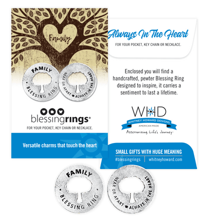 Follow Your Heart Blessing Ring | Let Your Heart Be Your Compass | Inspirational Charm
