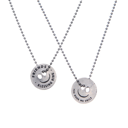 Friends Blessing Ring on a necklace