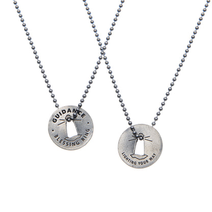 Guidance Blessing Ring on a necklace