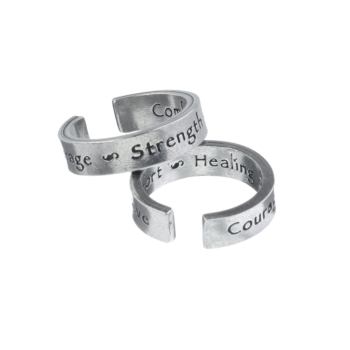 Courage Strength Believe Inspire Ring | Comfort Healing Peace | Inspirational Jewelry