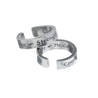 Courage Strength Believe Inspire Ring | Comfort Healing Peace | Inspirational Jewelry