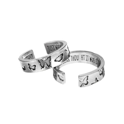 Butterfly Transformation Ring - Just When the Caterpillar Thought It Was Over