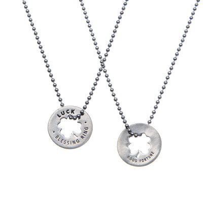 Luck Blessing Ring on a necklace