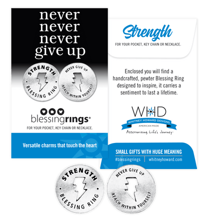 Strength Charm - Never Give Up & Inner Strength Gift