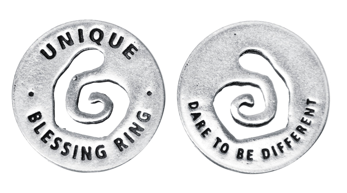 Unique Blessing Ring front and back