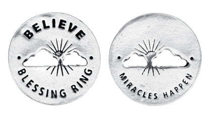 Believe Blessing Ring front and back