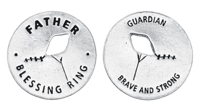 Father Blessing Ring front and back