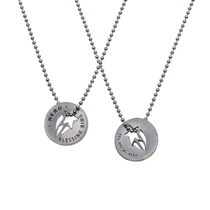 Hero Blessing Ring on a necklace