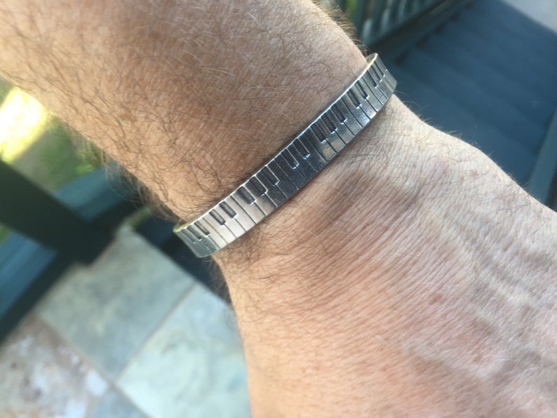 88-Key Piano Cuff Bracelet - Music Lover & Pianist Gift