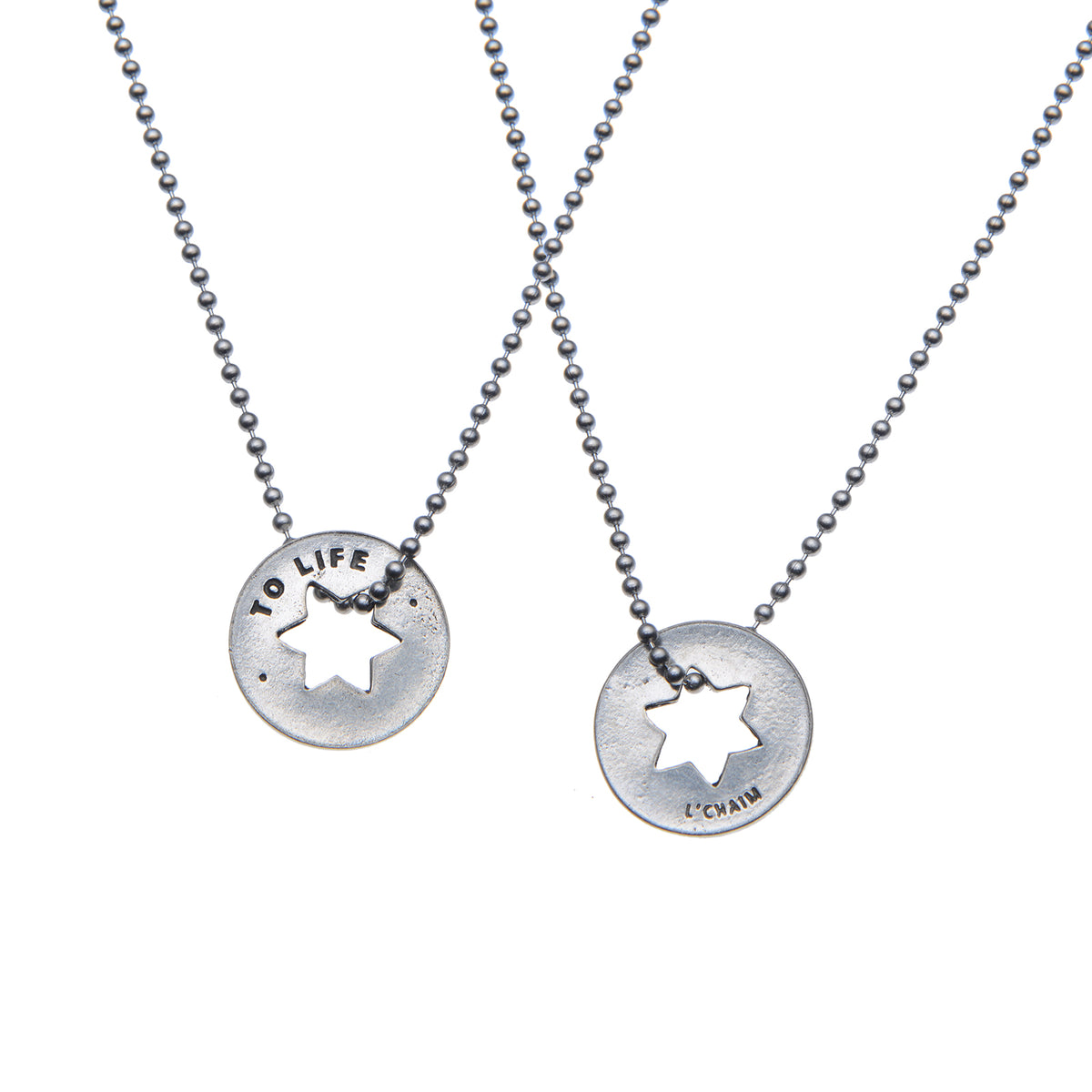 To Life Blessing Rings on a necklace