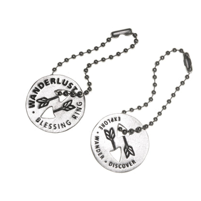 "Wanderlust Blessing Ring | Explore Wander Discover Adventure Charm"